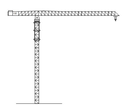 中昇QTZ120（ZSC120）平臂塔式起重机高清图 - 外观