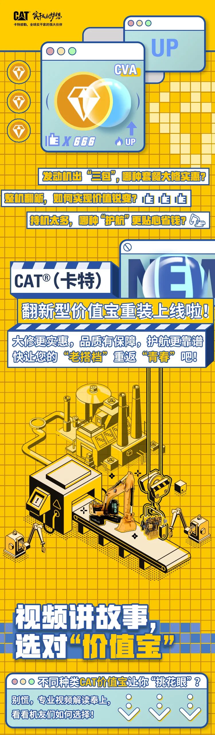 好故事，炫豪禮！CAT®（卡特）翻新型價值寶重裝上線啦！