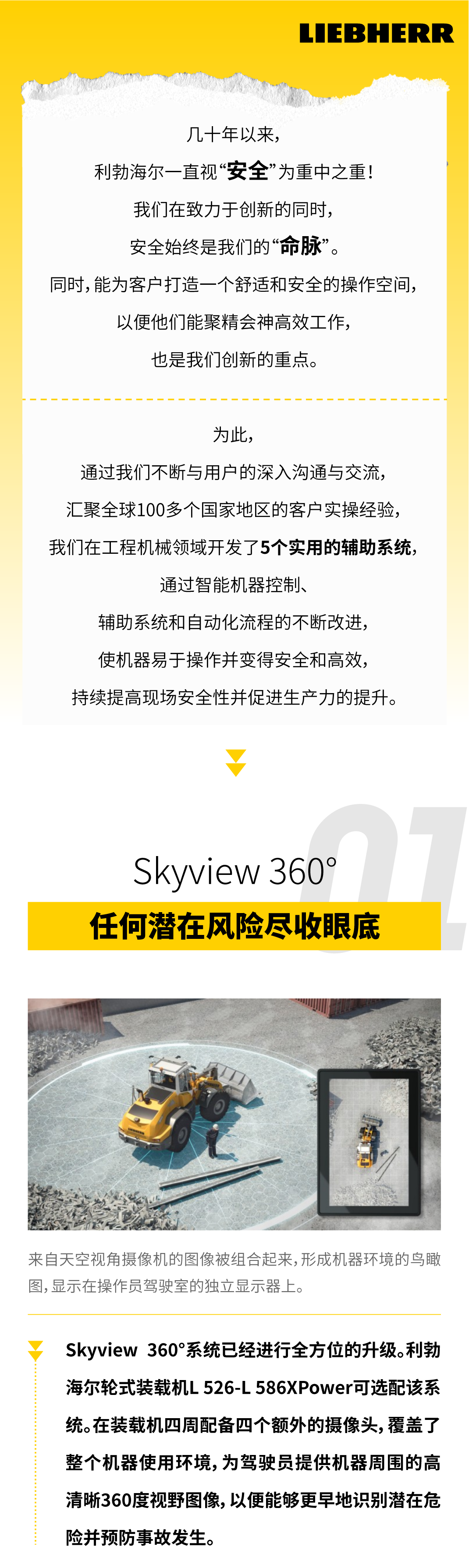 為安全而生！利勃海爾5大輔助係統為安全工作保駕護航