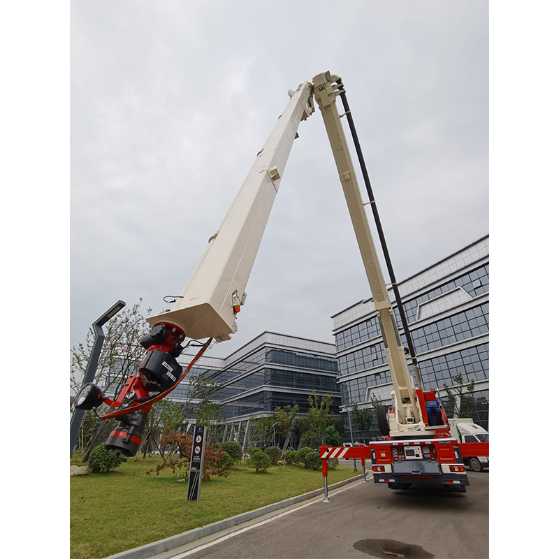 【多圖】徐工JP42C3舉高噴射消防車正折側置組合臂架結構細節圖_高清圖