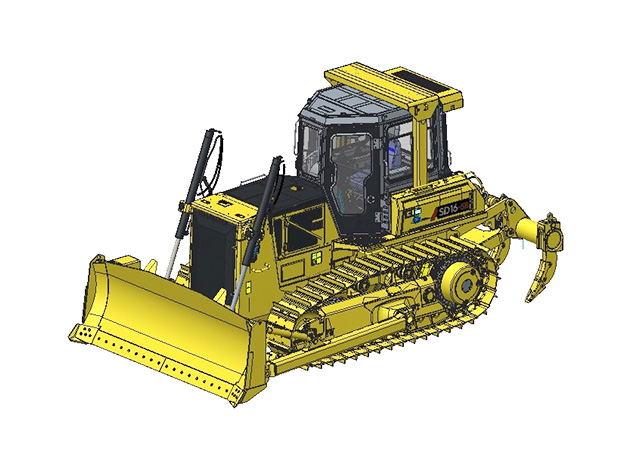 山推SD16-5B(標準版)推土機高清圖 - 外觀